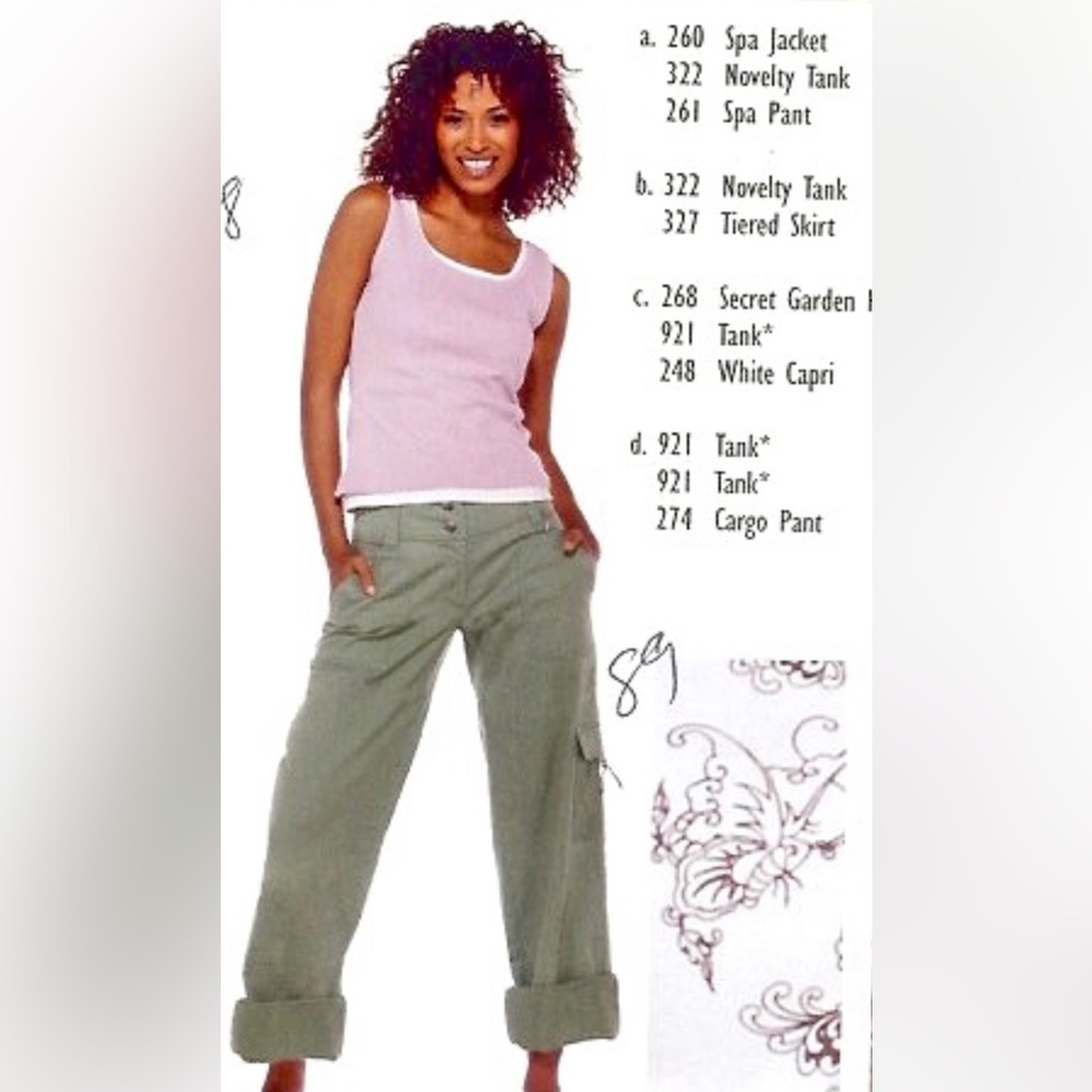 CAbi Green Cargo Pants